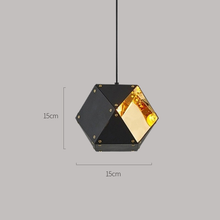 Cargar imagen en el visor de la galería, Nordic Modern Luxury Black Wrought Iron Chandeliers Retro Pendants
