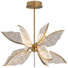 Carregar imagem no visualizador da galeria, Modern Gold Butterfly Wing LED Chandelier- Contemporary Touch
