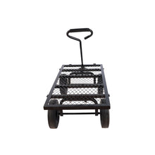 Load image into Gallery viewer, (Black solid wheels wagon cart) Solid wheels Tools cart Wagon Cart Garden cart trucks make it easier to transport firewood
