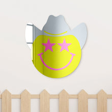 Load image into Gallery viewer, Happy Face with Cowboy Hat and Star Eyes
