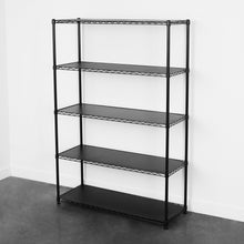 Cargar imagen en el visor de la galería, 18&quot; x 48&quot; x 72&quot; 5-Tier Wire Rack - Black
