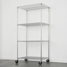 Load image into Gallery viewer, 24&quot; x 36&quot; x 72&quot; 4-Tier Wire Rack
