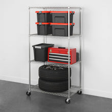 Load image into Gallery viewer, 24&quot; x 36&quot; x 72&quot; 4-Tier Wire Rack
