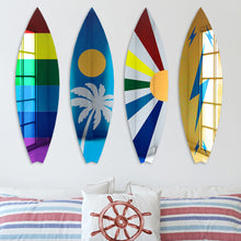 Load image into Gallery viewer, Surfboard Mirror Wall Decor
