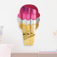 Load image into Gallery viewer, Wafer Cake Ice Cream Cone Mirror
