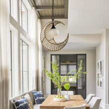 Load image into Gallery viewer, 1-Light Farmhouse Boho Pendant Lighting
