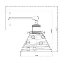 Load image into Gallery viewer, 1-Light Modern Silver Wall Scone Light
