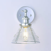 Load image into Gallery viewer, 1-Light Modern Silver Wall Scone Light
