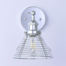 Load image into Gallery viewer, 1-Light Modern Silver Wall Scone Light
