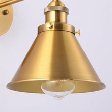 Load image into Gallery viewer, 1-Light Rhem Brass Wall Sconce Light
