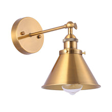 Load image into Gallery viewer, 1-Light Rhem Brass Wall Sconce Light
