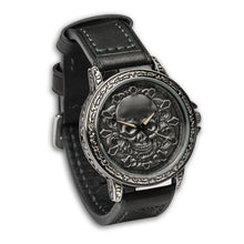 Load image into Gallery viewer, 3D Carved Skull Unisex Watch
