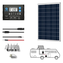 Cargar imagen en el visor de la galería, ACOPOWER 12V  Polycrystalline Solar RV Kits + MPPT / PWM Charge Controller
