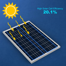 Carregar imagem no visualizador da galeria, ACOPOWER 100 Watt Poly Solar Panel
