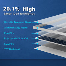 Cargar imagen en el visor de la galería, ACOPOWER 100 Watt Poly Solar Panel
