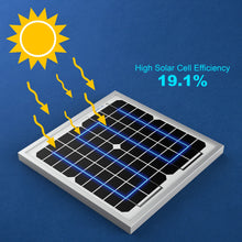 Carregar imagem no visualizador da galeria, ACOPower 10W Mono Solar Panel for 12V Battery Charging RV Boat, Off Grid
