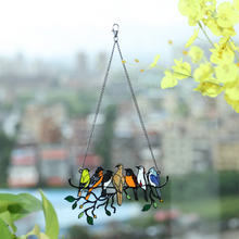 Load image into Gallery viewer, Bird Stained Glass Hangings
