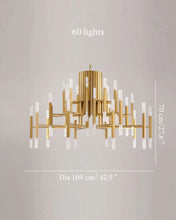 Load image into Gallery viewer, Mirodemi® Gold/Black Postmodern LED Chandelier For Living Room, Lobby, Restaurant
