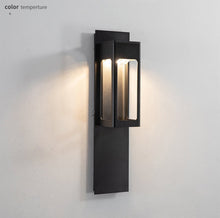 Carregar imagem no visualizador da galeria, MIRODEMI® Black/Bronze Outdoor Waterproof LED Aluminum Wall Light With Motion Sensor | S2024S
