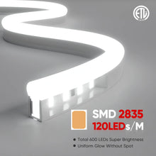 Carregar imagem no visualizador da galeria, Pro Select Cool White LED Neon Rope Light -  6500K, 7W/Meter and 210LM/W - IP65. Energy Efficiently- ETL Listed
