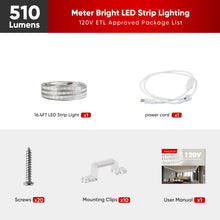 Carregar imagem no visualizador da galeria, 510 Lumen 2800K Super Bright LED Strip Lights for Indoor and Outdoor Use - Dimmable, CCT Tunable, Easy to Install
