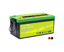 Carregar imagem no visualizador da galeria, 12V 200Ah LiFePO4 Deep Cycle Lithium Battery
