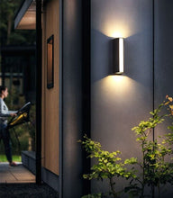 Carregar imagem no visualizador da galeria, MIRODEMI® Modern Black Outdoor Waterproof Aluminum LED Wall Lamps For Porch, Garden
