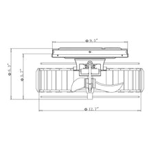 Carregar imagem no visualizador da galeria, 13&quot; Modern DC Motor Flush Mount Reversible Crystal Ceiling Fan with Lighting and Remote Control
