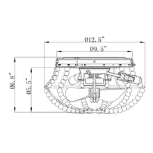 Cargar imagen en el visor de la galería, 13&quot; Farmhouse DC Motor Flush Mount Reversible Ceiling Fan with Lighting and Remote Control
