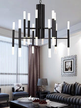 Cargar imagen en el visor de la galería, Mirodemi® Gold/Black Postmodern LED Chandelier For Living Room, Lobby, Restaurant
