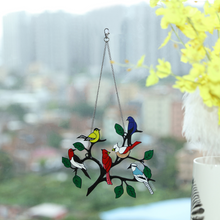 Load image into Gallery viewer, Bird Stained Glass Hangings
