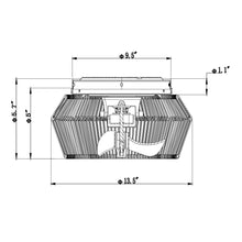 Cargar imagen en el visor de la galería, 14&quot; Farmhouse DC Motor Flush Mount Reversible Iron Ceiling Fan with LED Lighting and Remote Control
