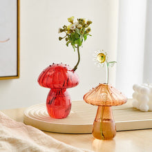 Load image into Gallery viewer, Vibrant Mushroom Glass Vases
