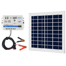 Load image into Gallery viewer, ACOPower 15W 12V Solar Charger Kit, 5A Charge Controller with Alligator Clips
