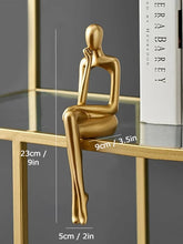 Load image into Gallery viewer, Gold Abstract Figurines
