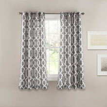 Load image into Gallery viewer, Edward Trellis Light Filtering Window Curtain Panel Set
