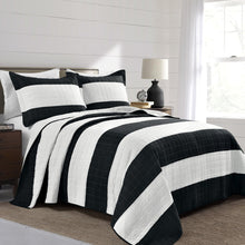 Load image into Gallery viewer, Stripe 3 Piece Quilt Set
