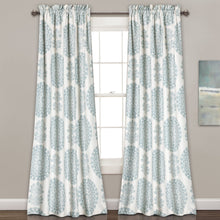 Load image into Gallery viewer, Evelyn Medallion Light Filtering Window Curtain Set
