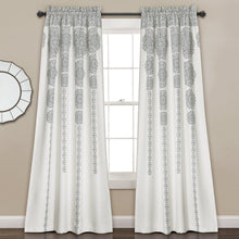 Load image into Gallery viewer, Stripe Medallion Light Filtering Window Curtain Set
