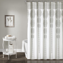 Load image into Gallery viewer, Stripe Medallion Shower Curtain
