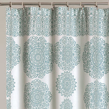 Load image into Gallery viewer, Stripe Medallion Shower Curtain
