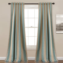 Load image into Gallery viewer, Julia Stripe Light Filtering Window Curtains Set
