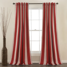 Cargar imagen en el visor de la galería, Julia Stripe Light Filtering Window Curtains Set
