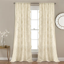 Load image into Gallery viewer, Ruffle Diamond Window Curtain Set
