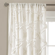 Load image into Gallery viewer, Ruffle Diamond Window Curtain Set
