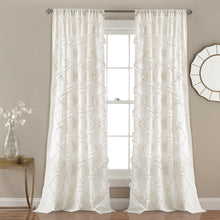 Cargar imagen en el visor de la galería, Ruffle Diamond Window Curtain Set
