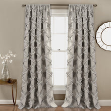 Load image into Gallery viewer, Ruffle Diamond Window Curtain Set
