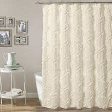 Load image into Gallery viewer, Ruffle Diamond Shower Curtain
