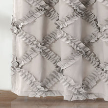 Load image into Gallery viewer, Ruffle Diamond Shower Curtain
