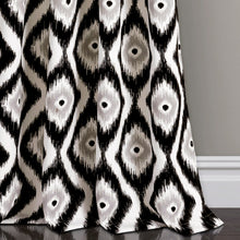 Cargar imagen en el visor de la galería, Diamond Ikat Light Filtering Window Curtain Set
